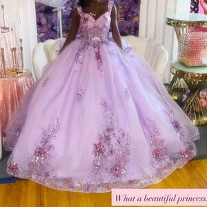 Elegant Lavender Kids Dress